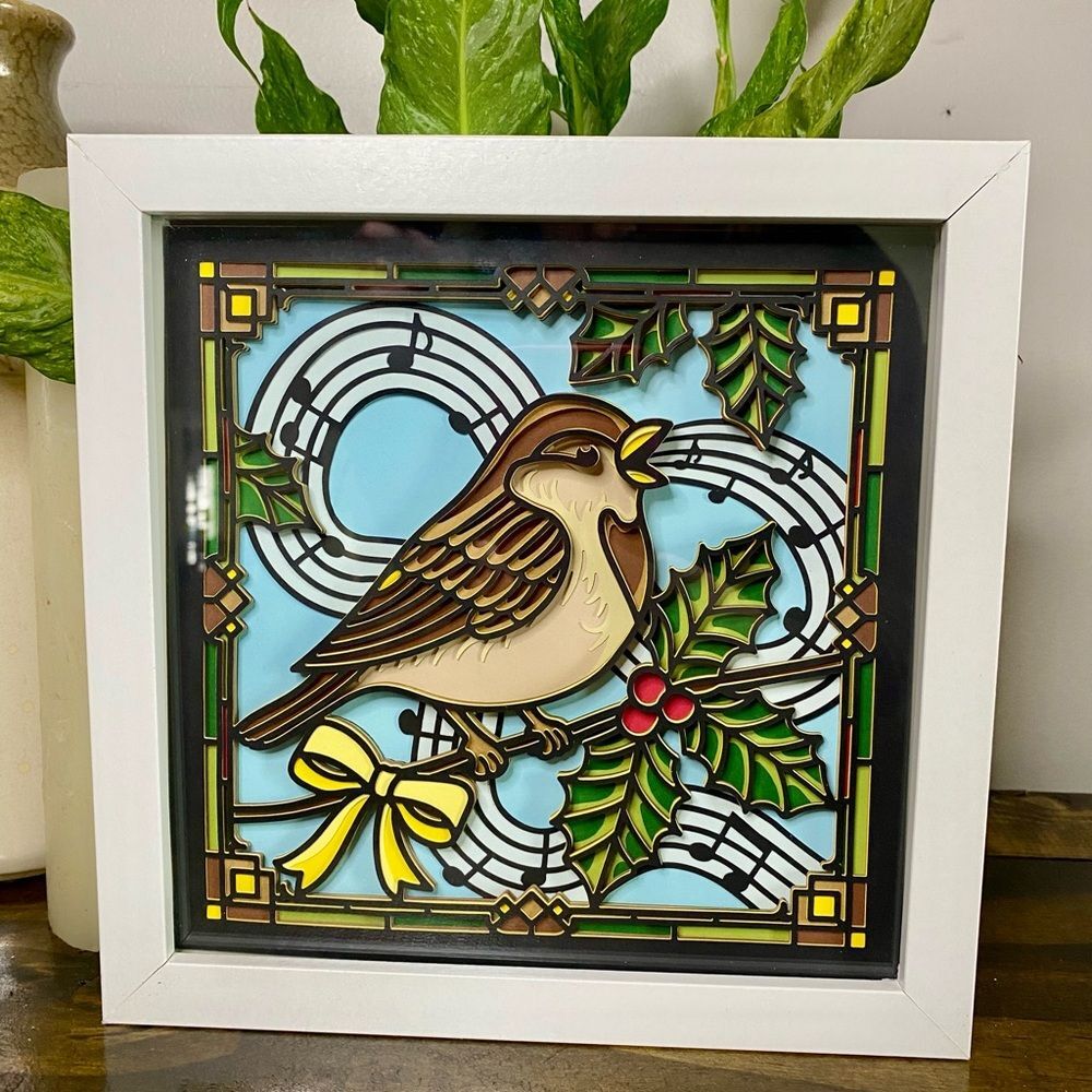 3D Sparrow Shadowbox - Picture 2 of 6
